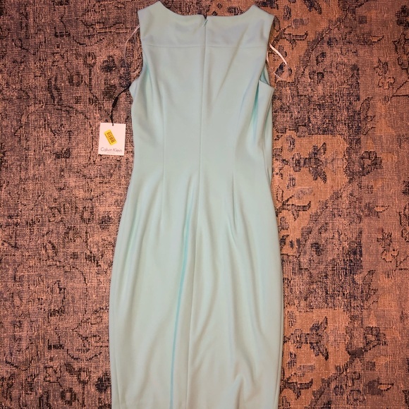 Calvin Klein Sea Mint Blue Dress - 2 - Picture 5 of 6